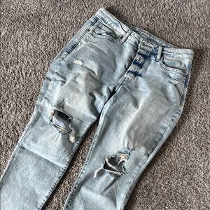 Old Navy O.G. Straight ButtonFly Distressed Jeans